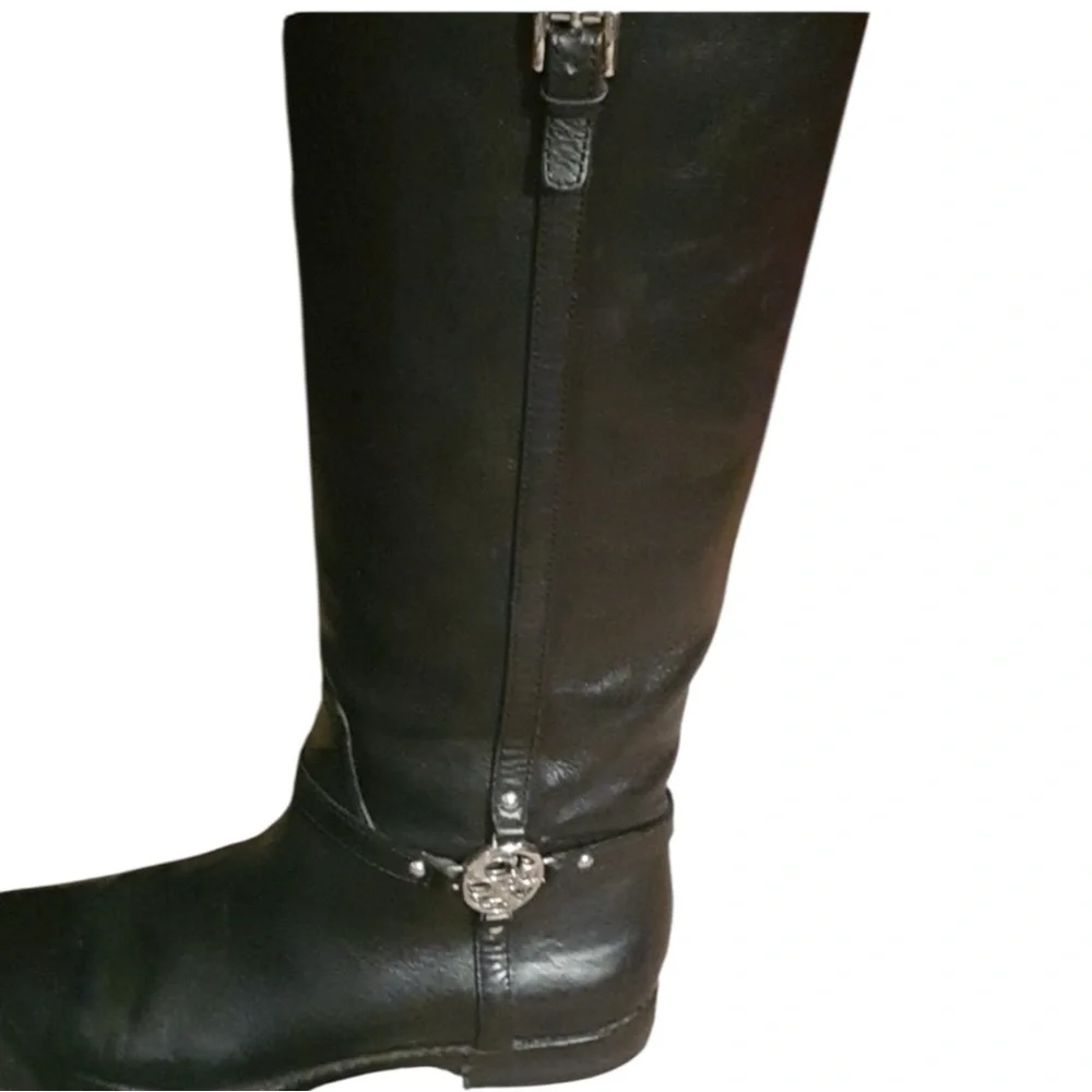 COACH Mulan Leather Riding Boots in Classic Black Size 7 — CLOSET STAPLE!!!
